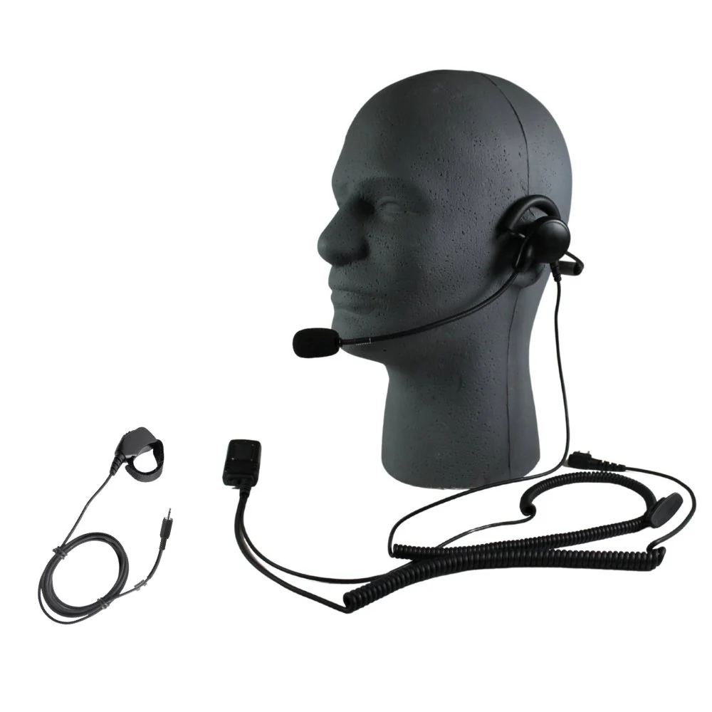 DRONECOMMS Headset with Ring PTT