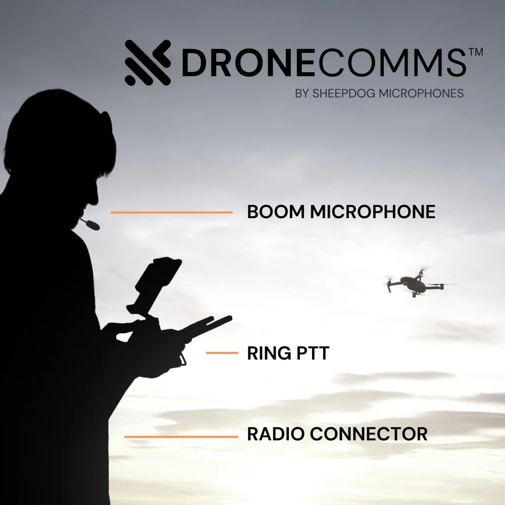 DRONECOMMS Headset with Ring PTT - Image 2